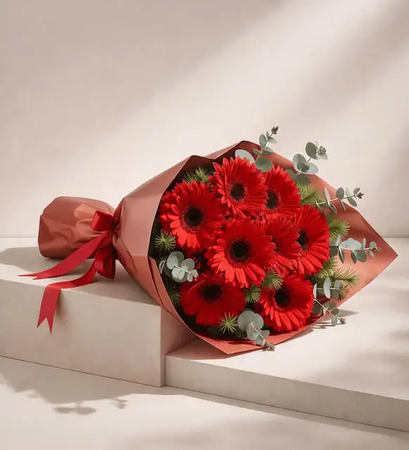 Kırmızı Gerbera Cicek Buketi - Atakum Çiçekçim