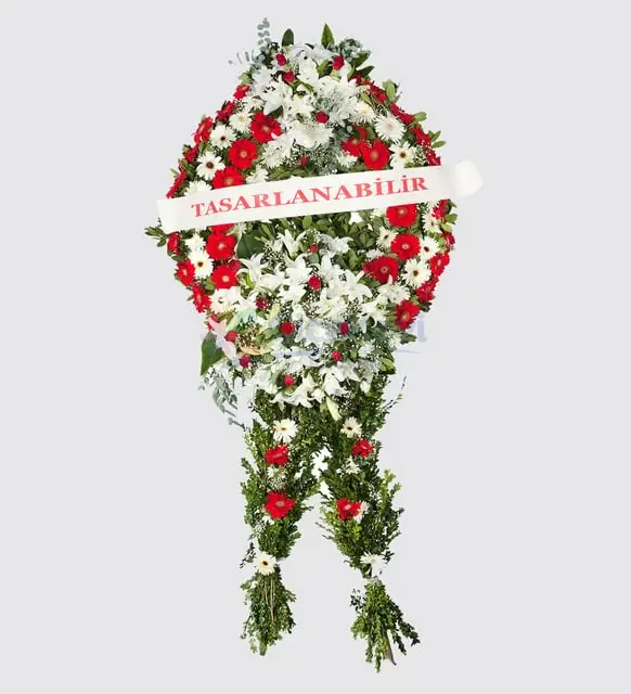 Gerbera Lilyum Cicekleri Ayakli Celenk - Atakum Çiçekçim